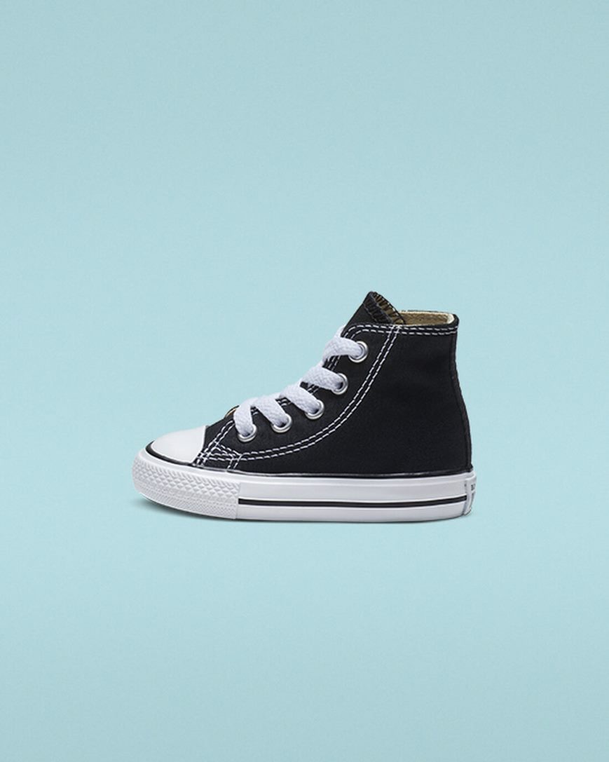 Girls' Converse Chuck Taylor All Star Classic High Top Shoes Black | AU 5348CQ